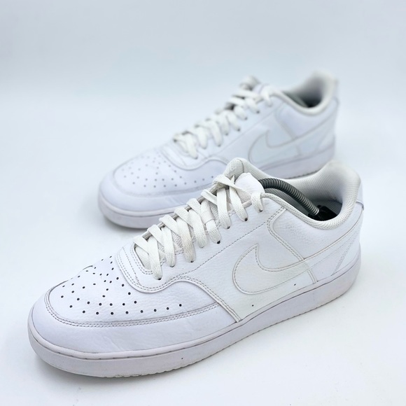 Nike Court Vision Low Triple White 2019 - CD5463-100 mens 11.5 - Picture 2 of 6